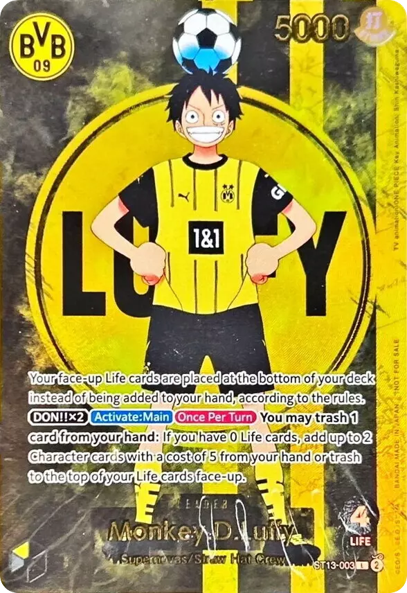 (PSA10) モンキー・D・ルフィ(英語版/ドルトムント)