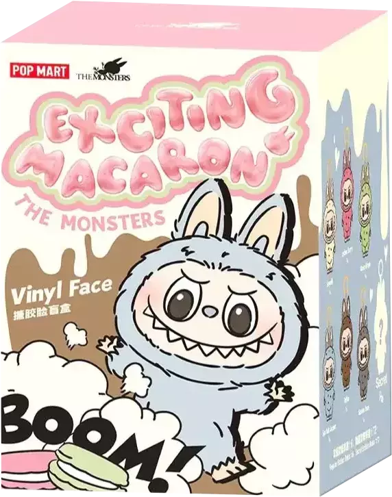 【ピース】 The Monsters Exciting Macaron Vinyl Face Sealed Case ［LABUBU］