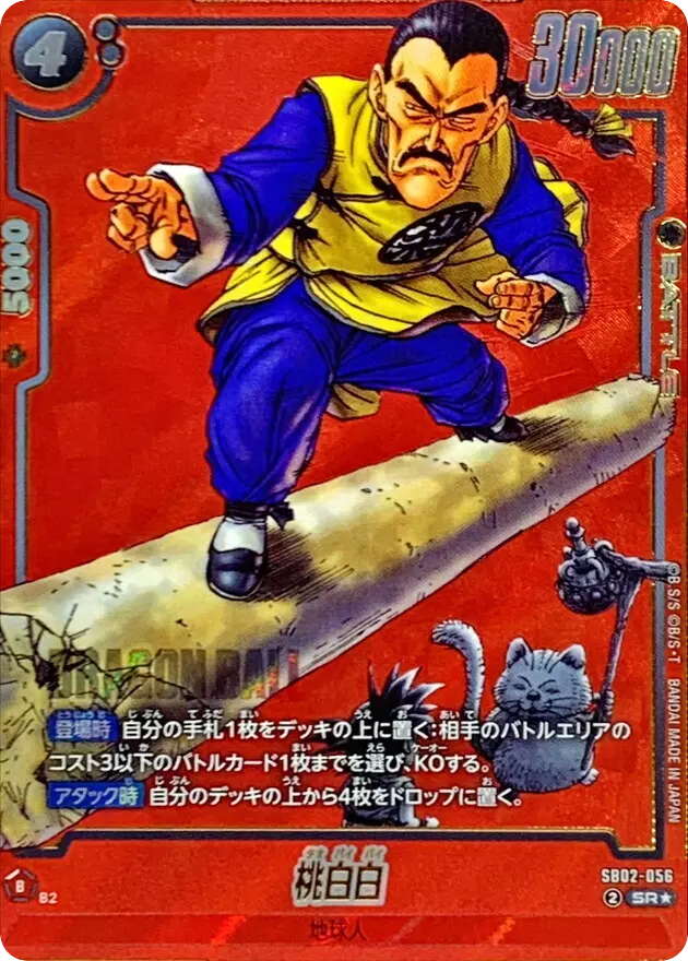 桃白白(パラレル/赤背景/漫画絵)