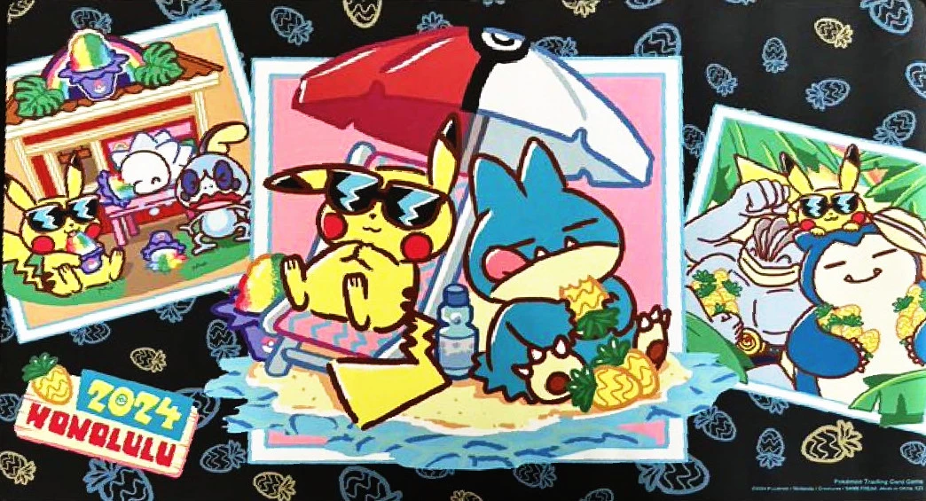DP)プレイマット『WCS2024ホノルル(ピカチュウ&ゴンベ
