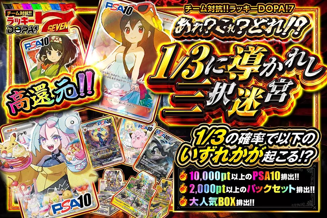 あれ？これ？どれ!? 1/3に導かれし三択迷宮 高還元! 1/3の確率で以下の