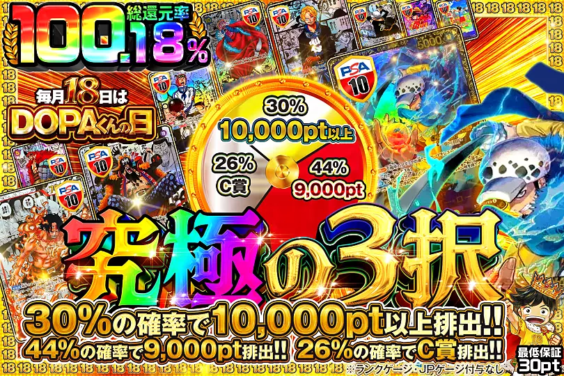 毎月18日はDOPAくんの日 究極の3択(268502) - ワンピースカード | DOPA