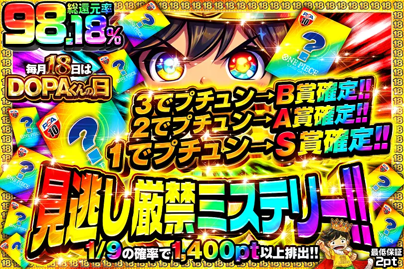 毎月18日はDOPAくんの日 見逃し厳禁ミステリー!!(276967) - ワンピース