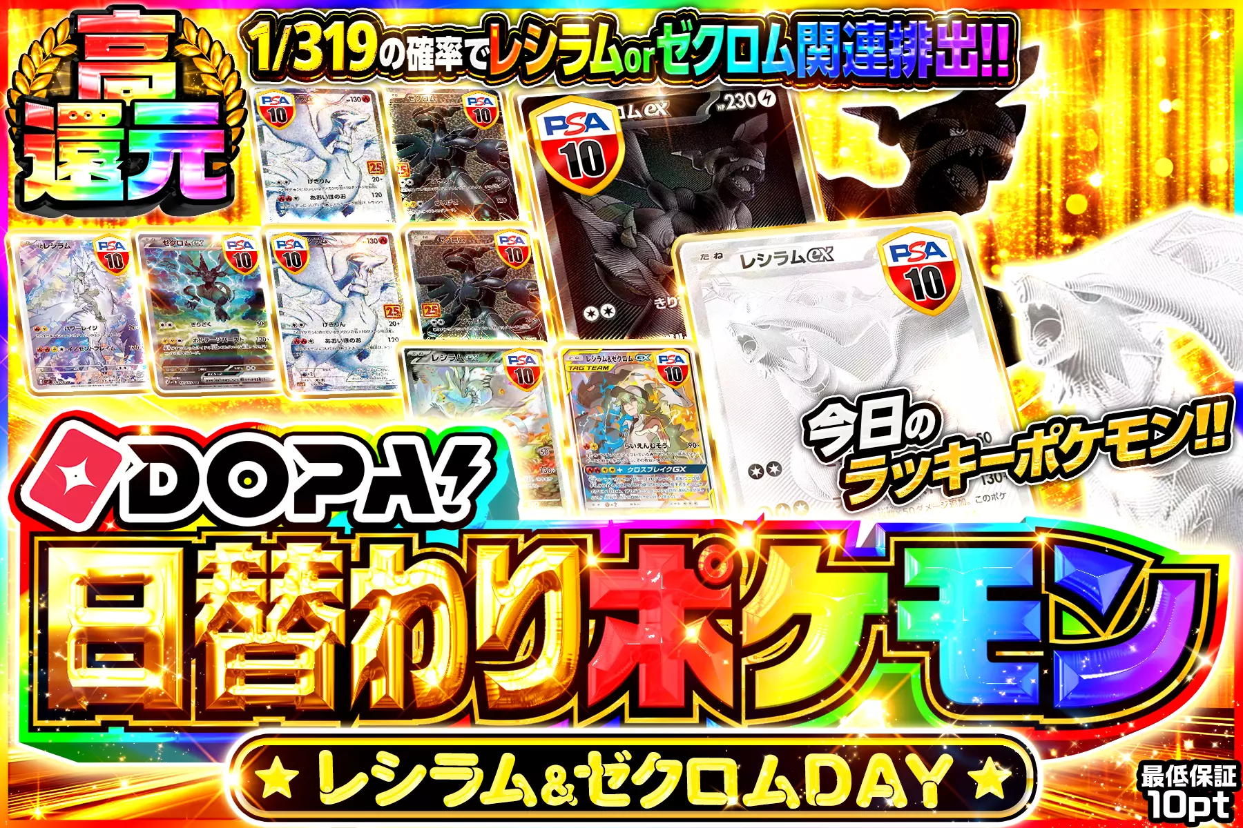 DOPA!日替わりポケモン レシラム&ゼクロムDAY(275022) - ポケモン