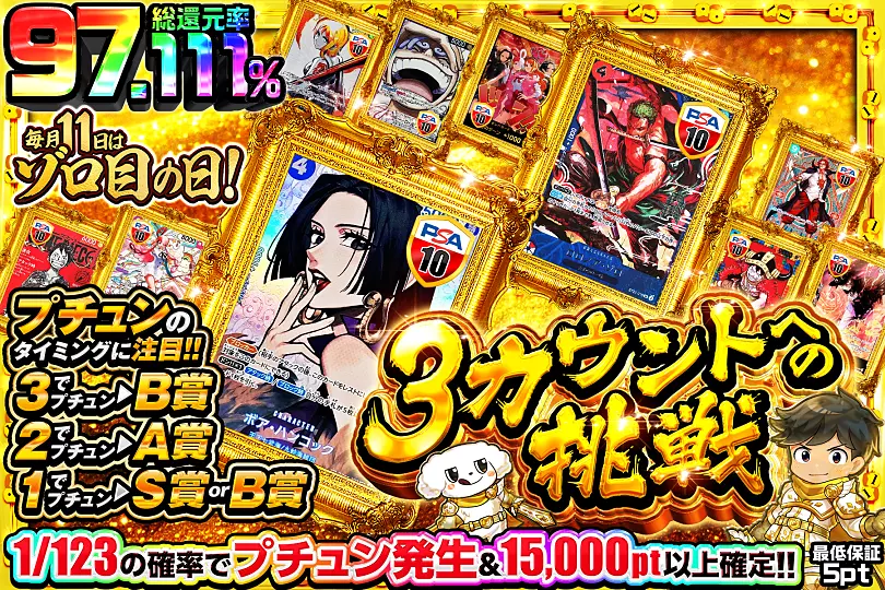毎月11日はゾロ目の日!3カウントへの挑戦(291466) - ワンピースカード