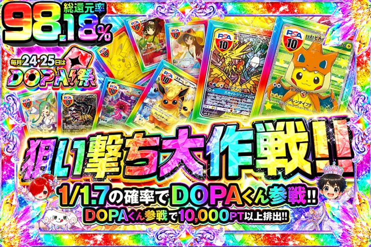 毎月24,25日はDOPA!祭 狙い撃ち大作戦!!