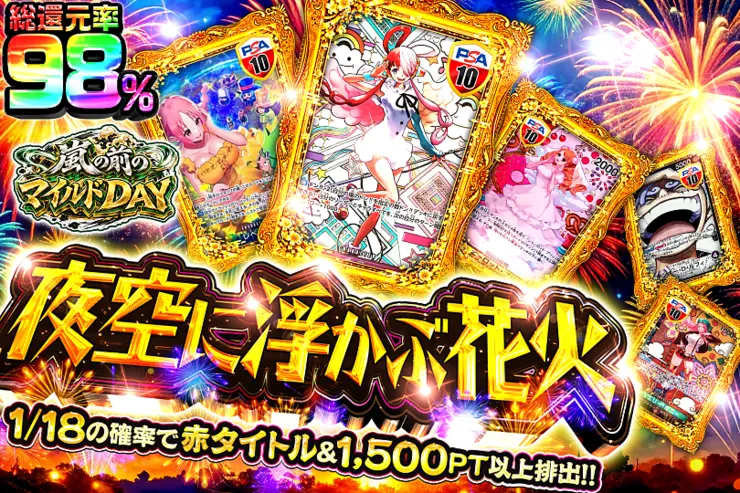 嵐の前のマイルドDAY 夜空に浮かぶ花火