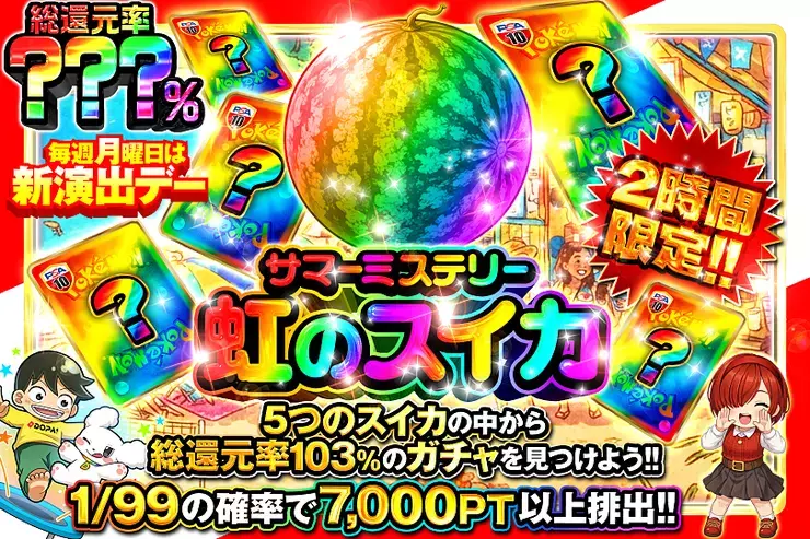 2時間限定!!サマーミステリー虹のスイカ
