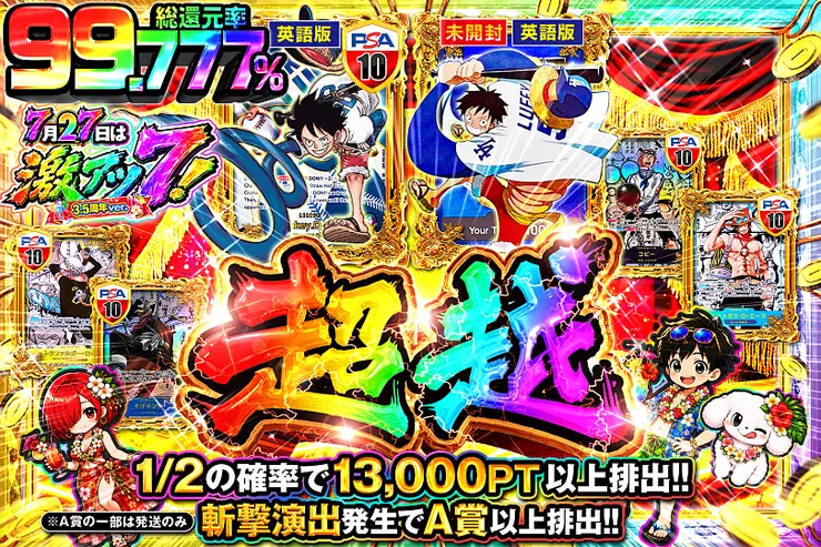 7月27日は激アツ7!3.5周年ver.超越