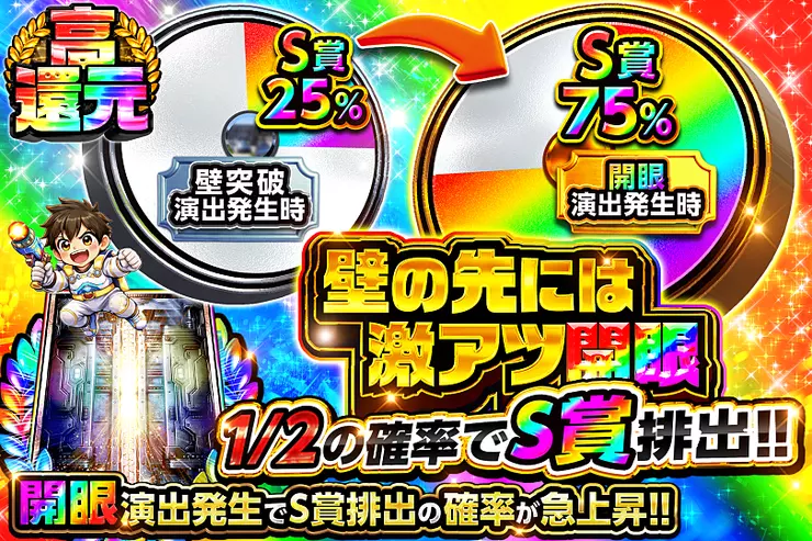 壁の先には激アツ開眼