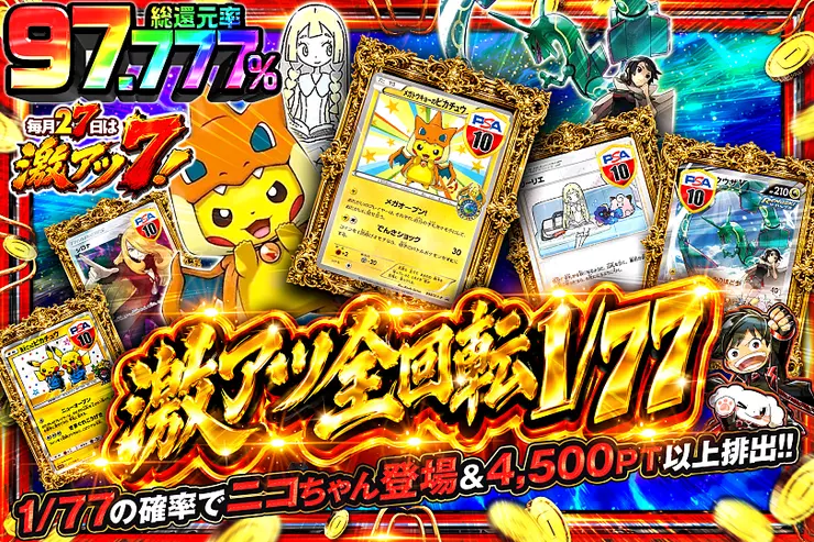 毎月27日は激アツ7! 激アツ全回転 1/77