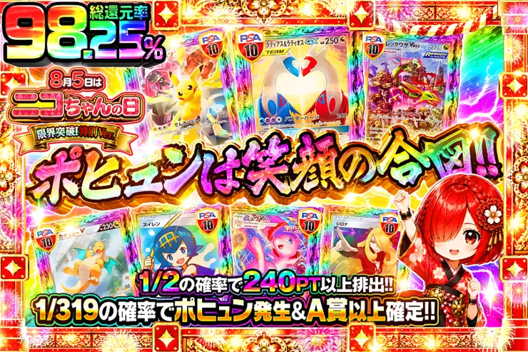 8月5日はニコちゃんの日 限界突破!特別Ver. ポヒュンは笑顔の合図!!