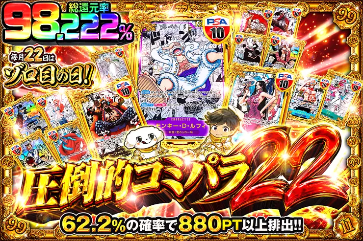 毎月22日はゾロ目の日! 圧倒的コミパラ22
