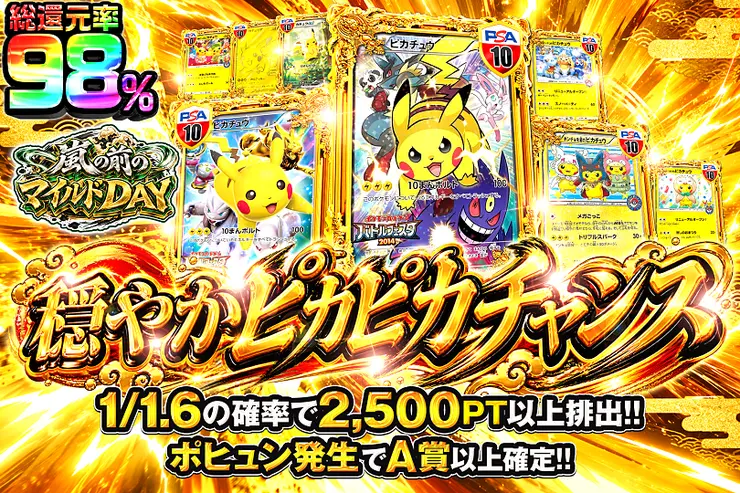 嵐の前のマイルドDAY 穏やかピカピカチャンス