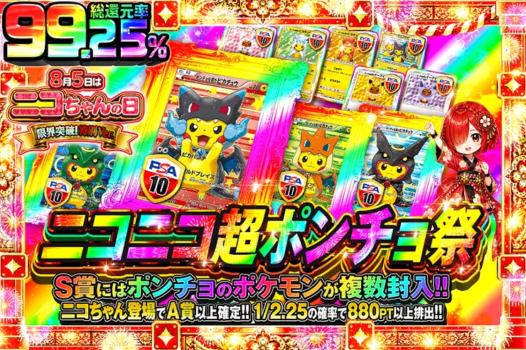 8月5日はニコちゃんの日 限界突破!特別Ver. ニコニコ超ポンチョ祭