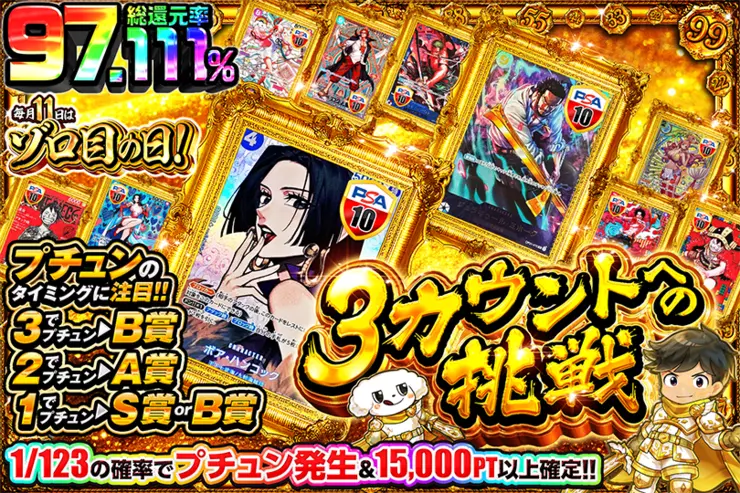 毎月11日はゾロ目の日!3カウントへの挑戦