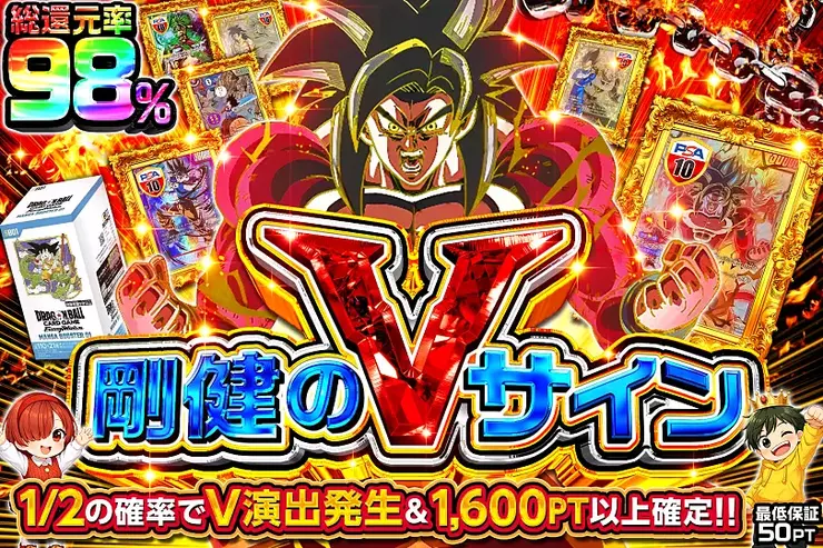 剛健のVサイン