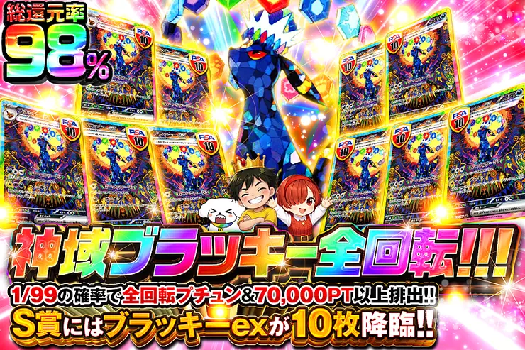神域ブラッキー全回転!!!