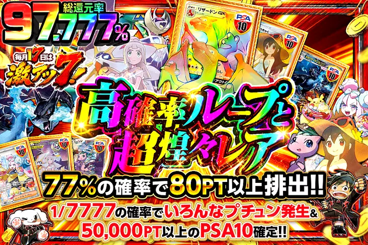 毎月17日は激アツ7!  高確率ループと超煌々レア