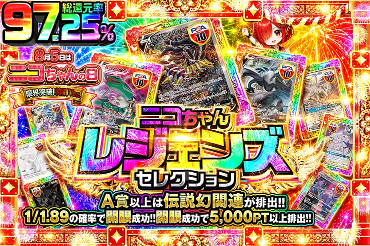 8月5日はニコちゃんの日 限界突破!特別Ver. ニコちゃんレジェンズセレクション
