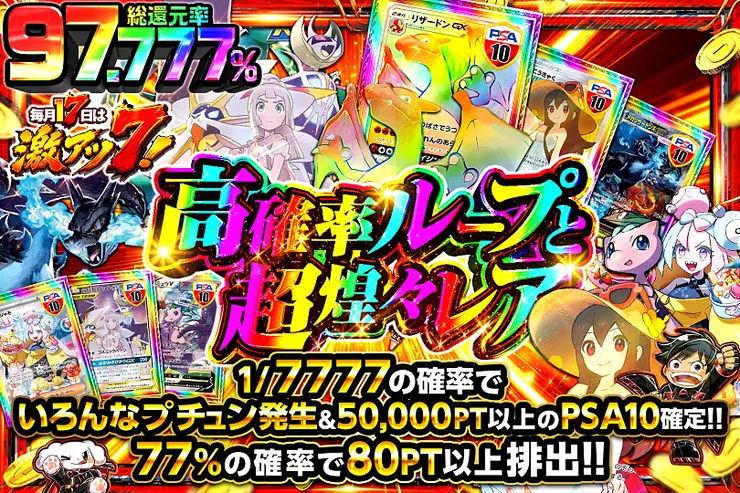 毎月17日は激アツ7!  高確率ループと超煌々レア