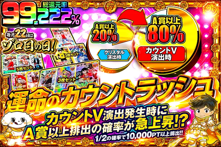 毎月22日はゾロ目の日! 運命のカウントラッシュ