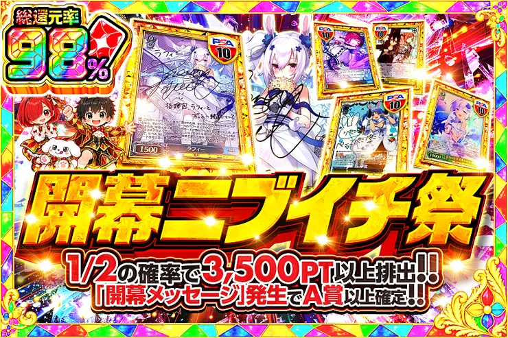 A賞以上の一部は発送のみとなります。