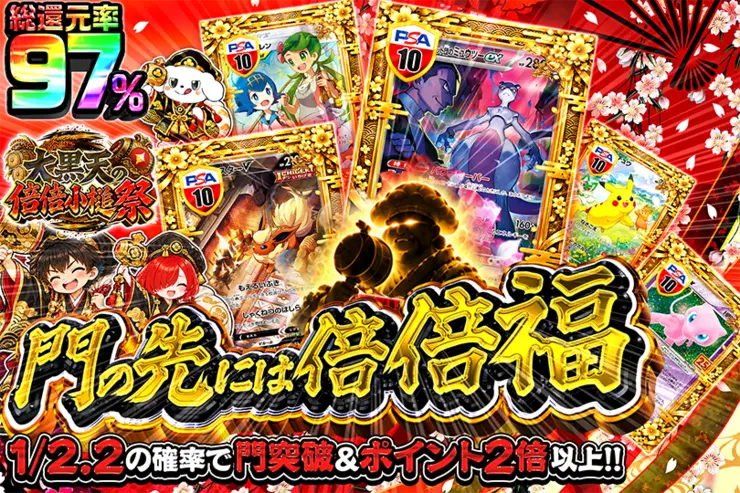 大黒天の倍倍小槌祭 門の先には倍倍福