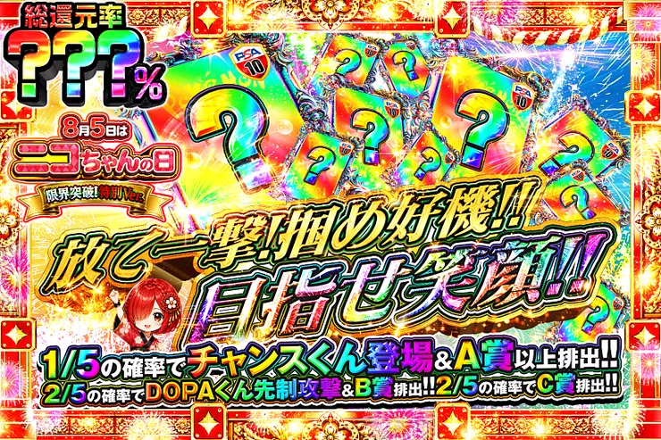 8月5日はニコちゃんの日!限界突破!特別Ver. 放て一撃!掴め好機!!目指せ笑顔!!