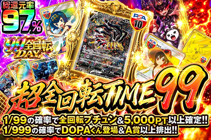 99全回転DAY 超全回転TIME 99