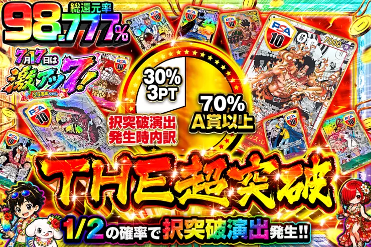 7月17日は激アツ7!3.5周年ver.THE 超突破(300773) - ワンピースカード