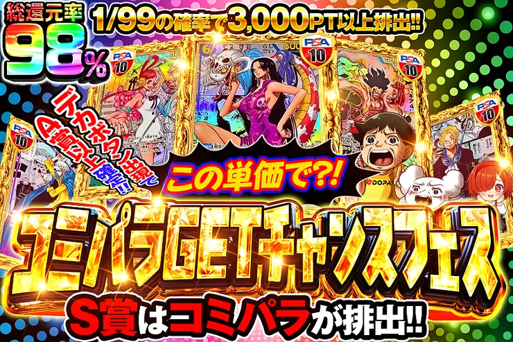 この単価で?!コミパラGETチャンスフェス