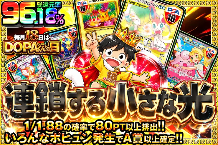 毎月18日はDOPAくんの日 連鎖する小さな光