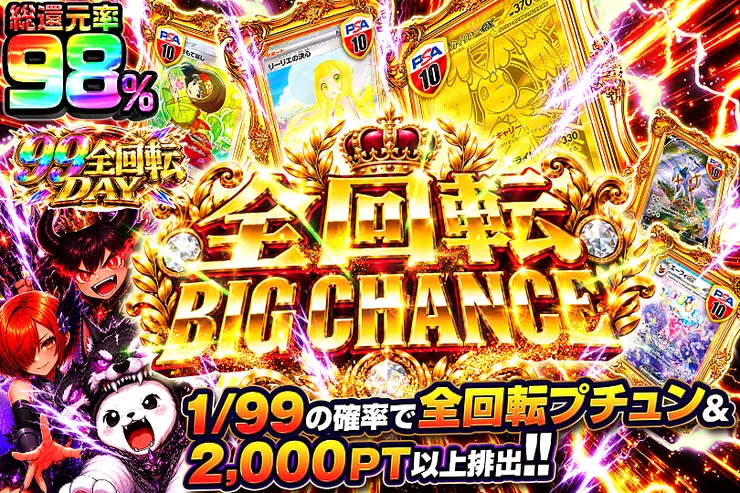 99全回転DAY 全回転BIG CHANCE