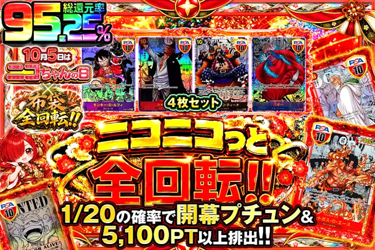 10月5日はニコちゃんの日×布袋全回転!! ニコニコっと全回転!!