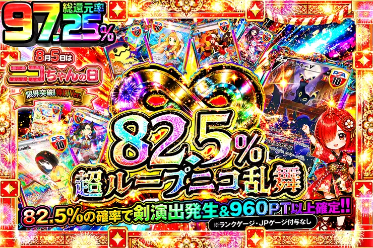 8月5日はニコちゃんの日 限界突破!特別Ver. 82.5%超ループニコ乱舞