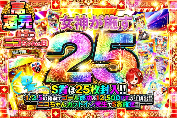 8月5日はニコちゃんの日 限界突破!特別Ver. 女神が施す25