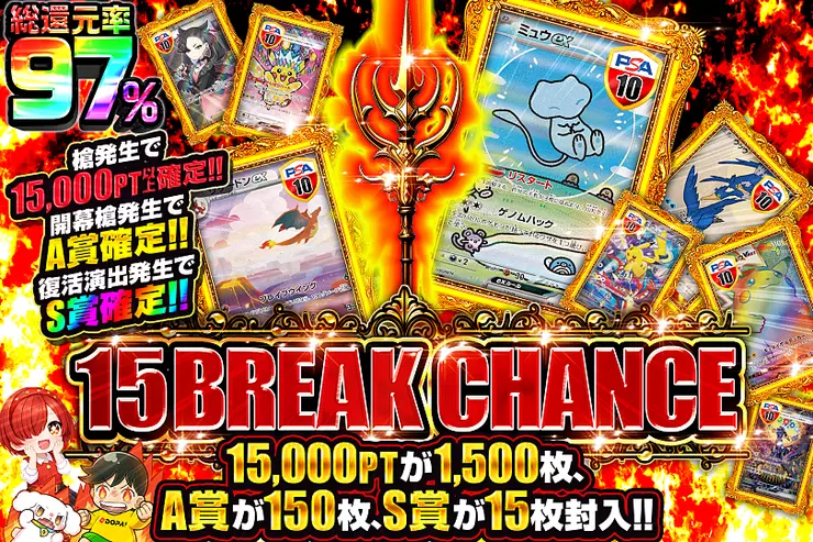 15 BREAK CHANCE