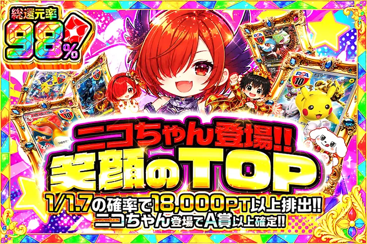 毎月24,25日はDOPA!祭 ニコちゃん登場!!笑顔のTOP