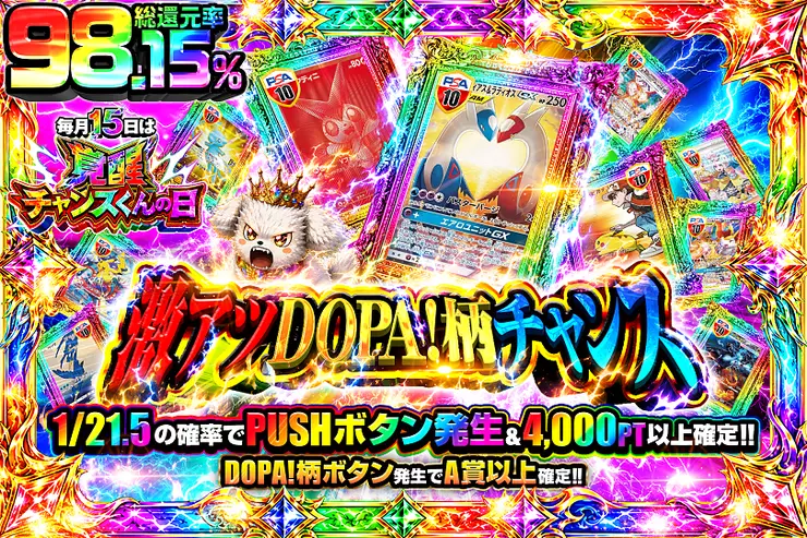 毎月15日は覚醒チャンスくんの日 激アツDOPA!柄チャンス