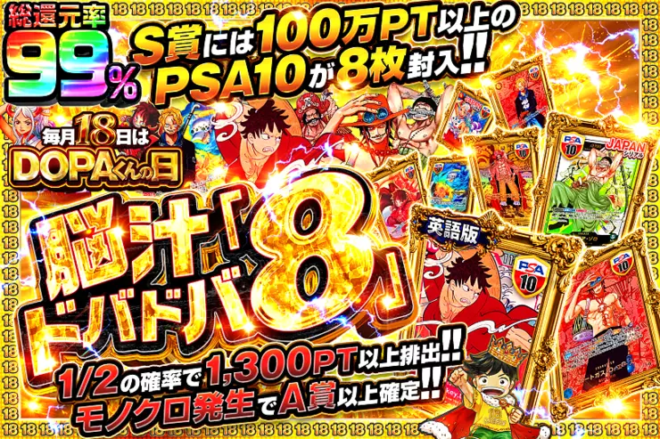 毎月18日はDOPAくんの日 脳汁ドバドバ「8」(348054) - ワンピース