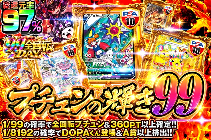 99全回転DAY プチュンの輝き99