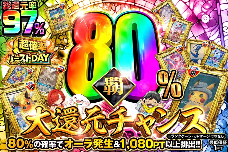 覇80％大還元チャンス