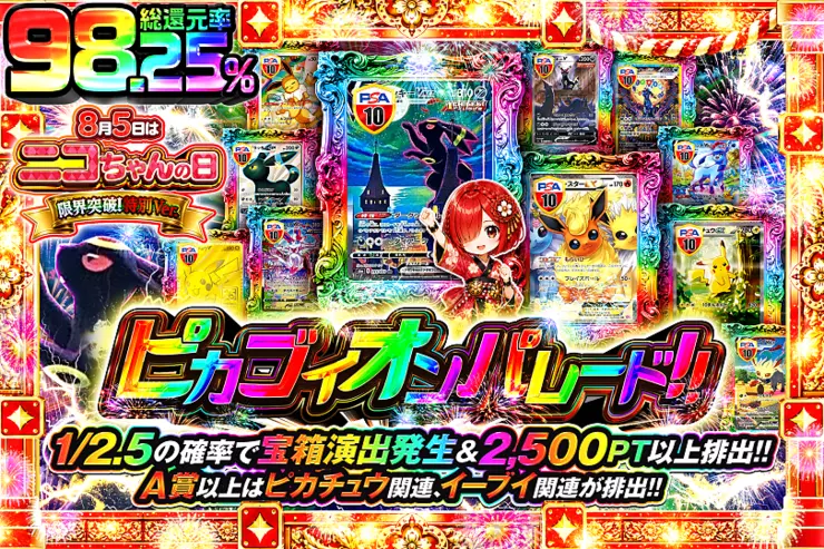 8月5日はニコちゃんの日!限界突破!特別ver. ピカブイオンパレード!!